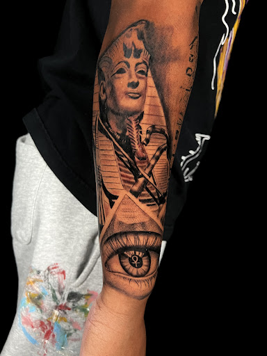 Explore road trip tattoo ideas, creative tattoo ideas in Mesa, available at Conscious Child Tattoo Co.