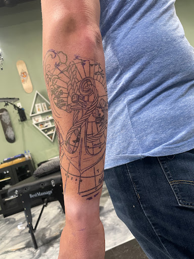 Explore female neck tattoo ideas, creative tattoo ideas in South Jordan, available at Studio Elev8 Tattoo