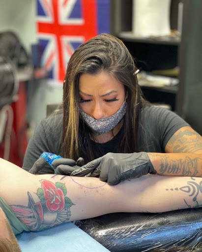 Explore cute face tattoo ideas, creative tattoo ideas in Garden Grove, available at A-Town Tattoo & Piercing