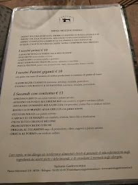 Épicerie fine Sartoria Gastronomica à Bologna (le menu)