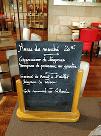 Restaurant français La table de Catusseau à Pomerol (le menu)