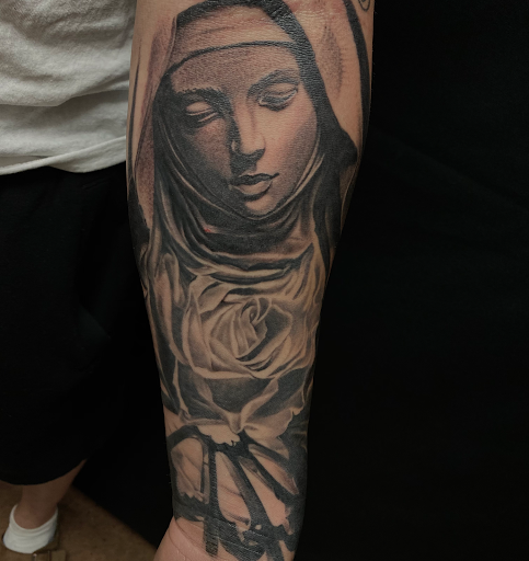 Explore i am the storm tattoo ideas, creative tattoo ideas in Oklahoma City, available at Oklahoma Tattoo Collective