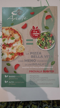 Carte du Ristorante Pizzeria Ariete à Ponsacco