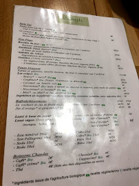 Singh à Paris menu