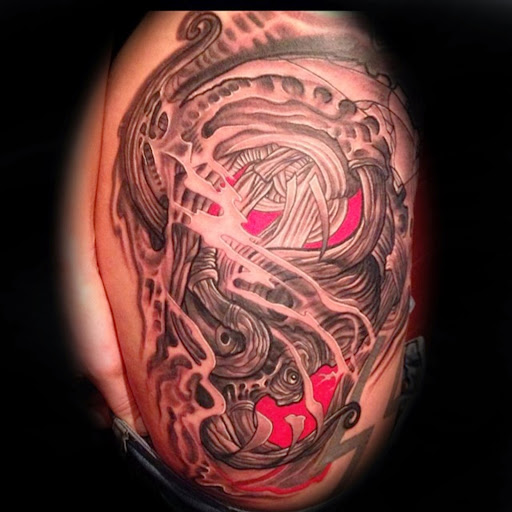 Find red indian tattoo ideas for your next unique tattoo in Huntsville at Blacktide Tattoo Co.