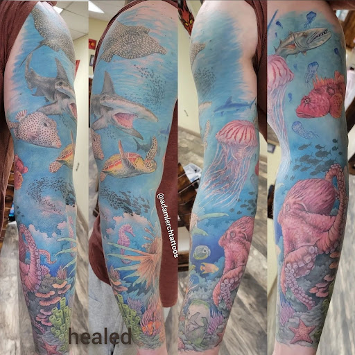 Explore throuple tattoo ideas, creative tattoo ideas in Whitehall, available at Legion Tattoo Gallery