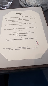 La Table de Fernand à Argentan menu
