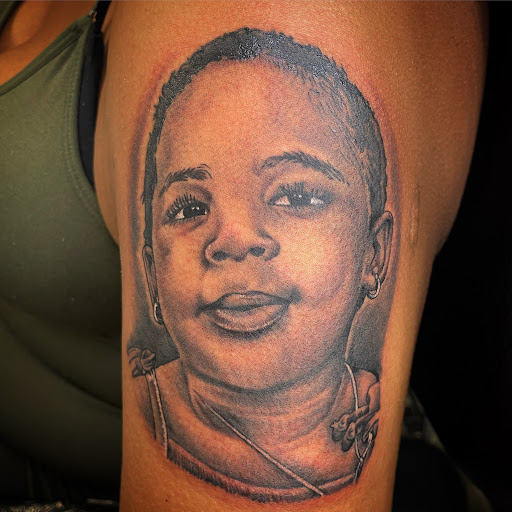 Explore davinci tattoo ideas, creative tattoo ideas in Passaic, available at District 36 Tattoo Parlor