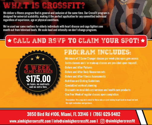 Gym «Aim Higher Crossfit», reviews and photos, 3850 Bird Rd #106, Miami, FL 33146, USA
