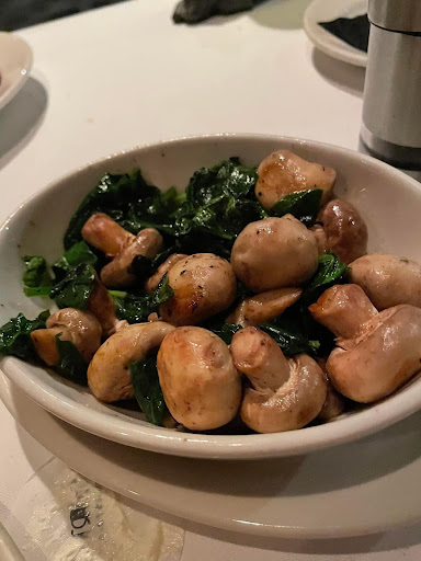 Sautéed mushrooms n spinach 