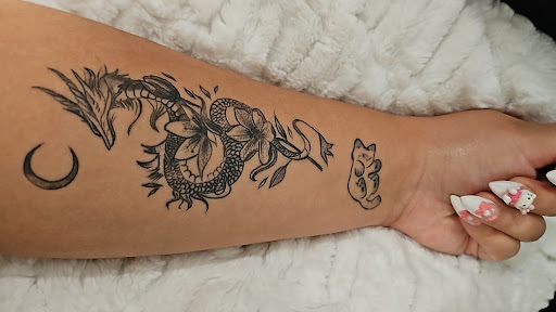 Explore honey badger tattoo ideas, creative tattoo ideas in Houston, available at 1996 tattoo