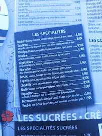 Le Vahine à Locmariaquer menu