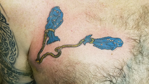 Explore girl sleeve tattoo ideas, creative tattoo ideas in Fairmont, available at Derma Doodlezz