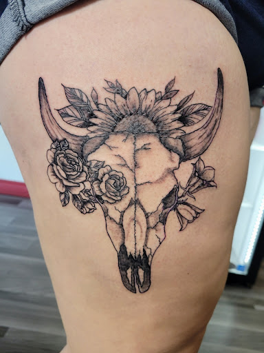 Explore behind the ear tattoo ideas for guys, creative tattoo ideas in Clarkston, available at Koby Hardy Piercing & Tattoo