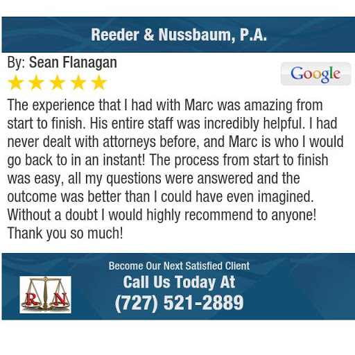 Personal Injury Attorney «Reeder & Nussbaum, P.A.», reviews and photos