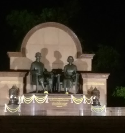 The Monuments of Mahidol Adulyadej the Prince Father and Somdet Phra Srinagarindra Boromarajajonani