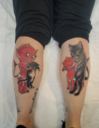 Explore women's quarter sleeve tattoo ideas, creative tattoo ideas in Harrisonburg, available at Alley Cat Tattoo