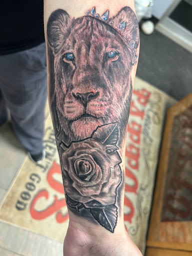 Explore kurt cobain tattoo ideas, creative tattoo ideas in Des Moines, available at Adrenaline Studios Tattoo