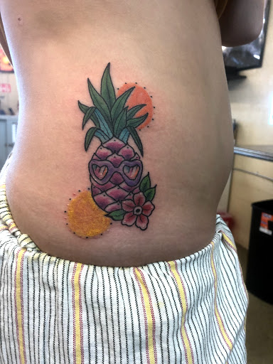 Explore women's leg tattoo ideas, creative tattoo ideas in Madison Heights, available at Sin on skin tattoo and piercing