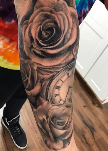 Explore money tattoo ideas, creative tattoo ideas in Castle Rock, available at Studio 38 Tattoo and Gallery