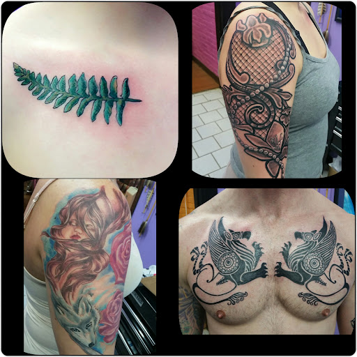 Explore full head tattoo ideas, creative tattoo ideas in Vinton, available at Cherry Bomb Tattoo and piercing