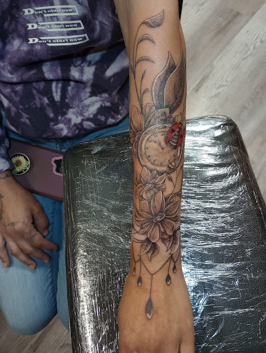 Explore iron maiden tattoo ideas, creative tattoo ideas in Clintonville, available at Temple Ink Tattoo Shop