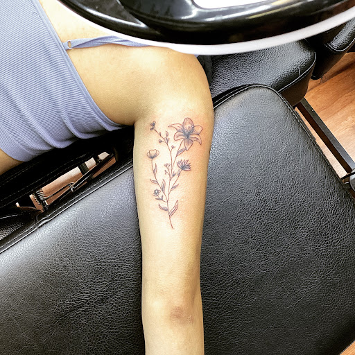 Explore long sleeve tattoo ideas, creative tattoo ideas in Cocoa, available at Rorschach Tattoo Shop and Piercing Studio