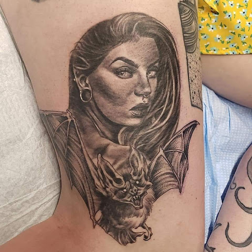 Explore 3 person tattoo ideas, creative tattoo ideas in Utica, available at Watchtower Tattoo Company