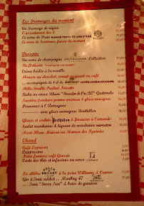 La Fontaine de Mars à Paris menu