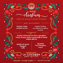 Menu du Ristorante La Colomba Tropical Garden à Sabaudia