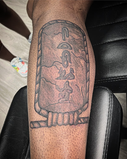 Explore word tattoo ideas for women, creative tattoo ideas in Cocoa, available at Rorschach Tattoo Shop and Piercing Studio