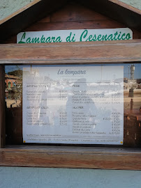 Osteria del Mare La Lampara à Cesenatico menu