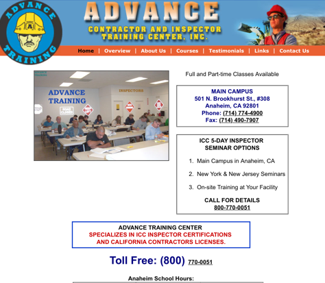 Advance Contractor & Inspector Training Center