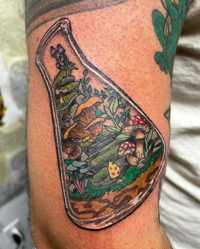 Explore celestial tattoo ideas, creative tattoo ideas in Gloucester City, available at 12 oz. Studios Tattoos and Piercing Brooklawn