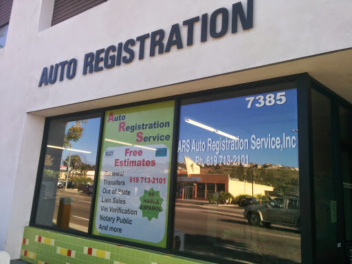 ARS Auto Registration Service, 7385 Broadway, Lemon Grove, CA 91945, Registry Office