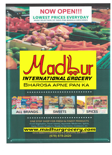 Indian Grocery Store «Madhur International Grocery», reviews and photos, 4315 Abbotts Bridge Rd 5 & 6, Duluth, GA 30097, USA