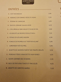Restaurant français Le Petit Bouillon Versailles à Versailles - menu / carte