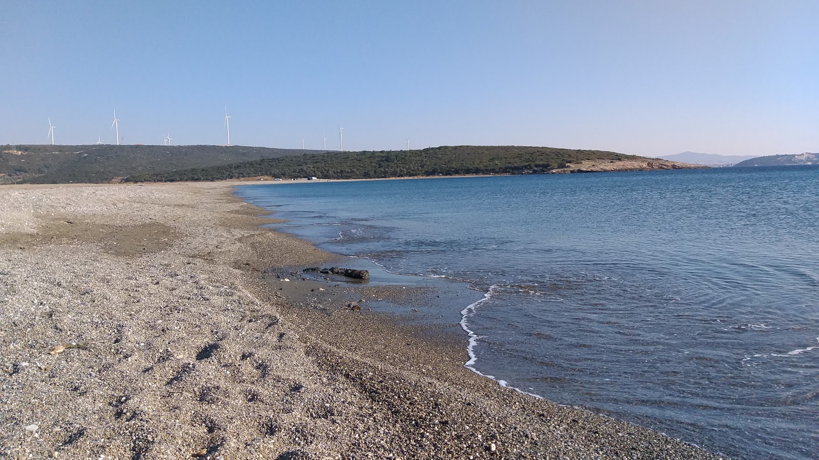 Fotografija Azmak Plaji z lahki fini kamenček površino