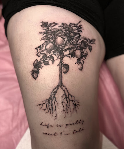 Explore anime tattoo ideas simple, creative tattoo ideas in Lander, available at Blackblood Tattoo and Piercing