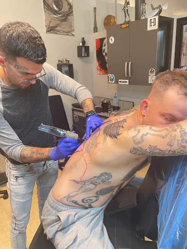 Explore female chest piece tattoo ideas, creative tattoo ideas in Fort Wayne, available at Grade A Tattoos and Body Piercing