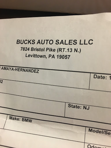 Used Car Dealer «Bucks Auto Sales LLC», reviews and photos, 7824 Bristol Pike, Levittown, PA 19057, USA