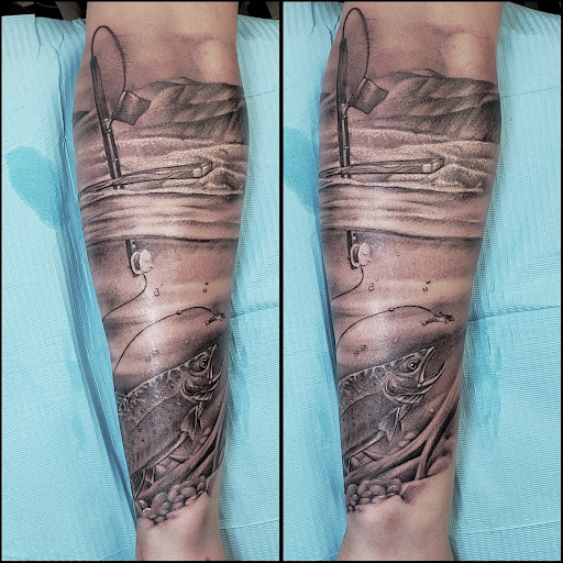 Explore gemini tattoo ideas for men, creative tattoo ideas in Brunswick, available at Black Element Tattoo