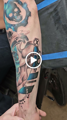 Explore geometric tattoo ideas, creative tattoo ideas in Stetsonville, available at Solace Ink Company LLC