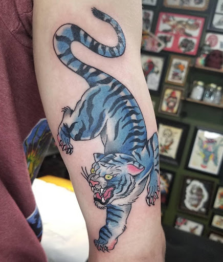 Explore phoenix tattoo ideas male, creative tattoo ideas in Lake Villa, available at Eternal Tiger Tattoo