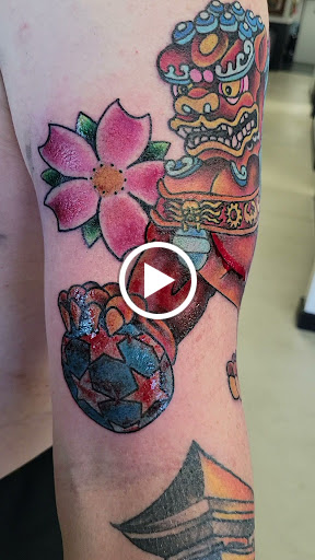 Explore tattoo ideas for bikers, creative tattoo ideas in Oklahoma City, available at Black Magic Tattoo