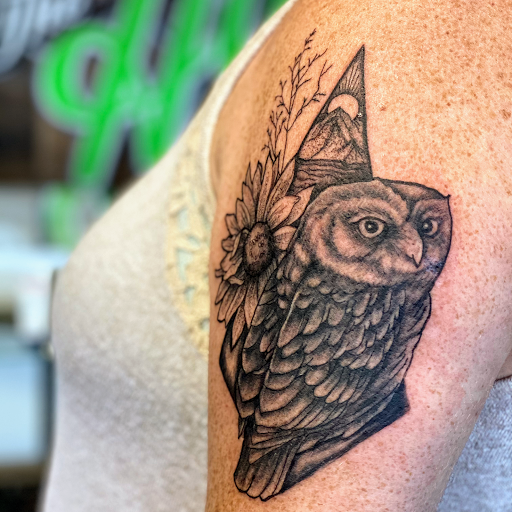 Explore chest plate tattoo ideas, creative tattoo ideas in Fort Oglethorpe, available at The Helm Tattoo & Piercing