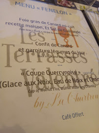 Les Terrasses Valentré by La Chartreuse à Cahors menu