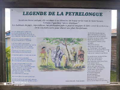 La pierre Longue à Saubusse
