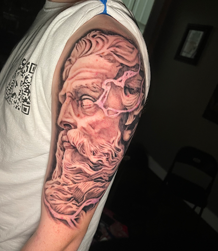 Explore bum tattoo ideas, creative tattoo ideas in Roanoke, available at Saint Cecilias Art Studio