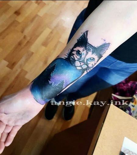 Explore apex legends tattoo ideas, creative tattoo ideas in Casper, available at Luna & Lotus Amethyst Ink Angie Kay